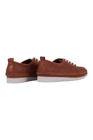 Napa Shoes Kadın Bağcıklı Delikli Rahat Taban Hafif Casual Ayakkabı Napa-60l Taba