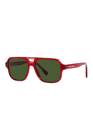 Dolce Gabbana Dx 4003 340971 50 Çocuk Kırmızı Kare Güneş Gözlüğü