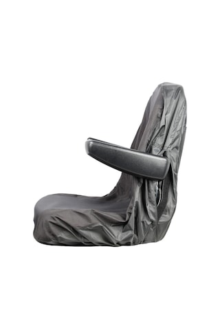 Binilebilir Çim Biçme Makinesi Koltuk Kılıfı, 2 Saklama Cebi Olan Su Geçirmez Traktör Koltuk Kılıfı, Orta, Siyah