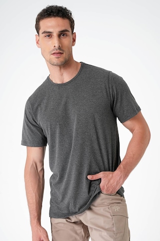 Mecanık Casual Neo Organic T-shirt Koyu Gri