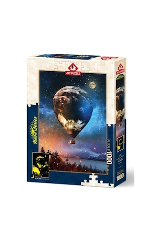 Art Puzzle 1000 Parça Puzzle Ay'a Yolculuk Neon 5013