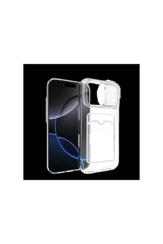 Apple İphone 17 Pro Kart Şeffaf Silikon