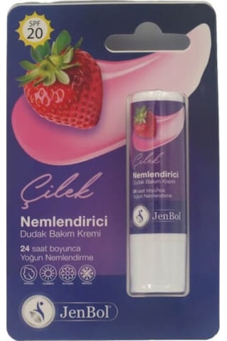 Jenbol Lip Balm Nemlendirici Dudak Bakım Kremi Çilek Spf 20 5 Gr