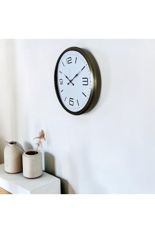Eskitme Modern 52 Cm Metal Dekoratif Duvar Saati Çok Renkli