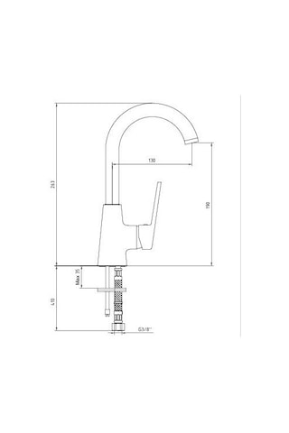 Eca Ar Fine 102188145 Kuğu Borulu Lavabo Bataryası Krom