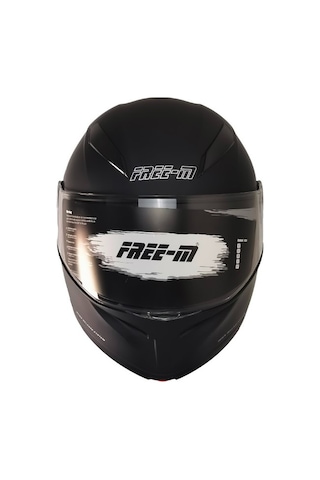 Fr-965 Mat Siyah Motosiklet Kaskı Çene Açılır Güneş Vizörlü Motorcu Kask