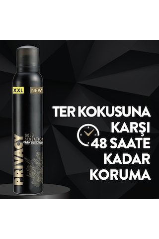 Privacy Gold Erkek Sprey Deodorant 6 x 200 ML