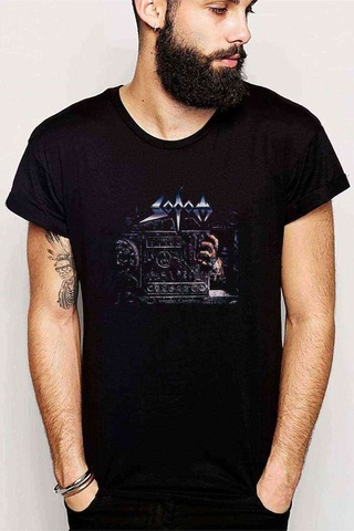 Sodom Better Off Dead Baskılı Siyah Erkek Tshirt