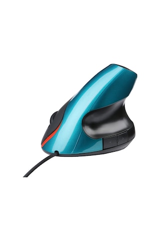 Jsy-12 5 Tuşlu Usb Kablolu Dikey Fare Ergonomik Bilek Desteği Optik Fare Mavi Diğer