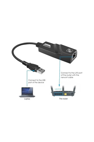 Primex Px-2035 Gigabit Lan Adaptör, 1000mbps Gigabit Ethernet Adaptör, Usb Ethernet Dönüştürücü, Gigabit Usb İnternet Çevirici, Usb Network Çevirici, Rj45 Adaptör 1000mbps