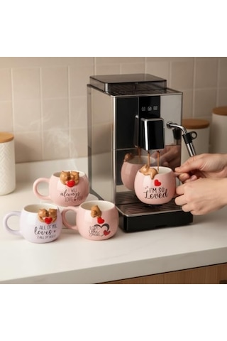 3d Sarkan Capybara Figürlü Porselen Kupa - 420 Ml Büyük Boy Kaliteli Porselen Bardak - 4 Farklı Modelden Biri Sürpriz/asorti - Sevimli Hayvanlı Hediyelik Mug 6998