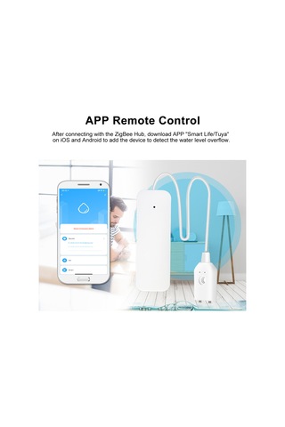 Neevoyu Zigbee Akıllı Su Tespit Sensörü, Uzak Kontrol Ve Uyarı Bildirimi, Smartlife/tuya Uygulaması İle Entegre, Pil Dahil Gateway Gereklidir