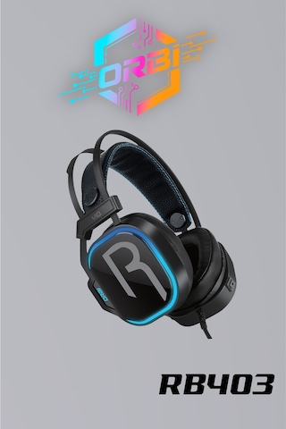 E-sport Uyumlu 7.1 Siyah Rgb Profosyonel Mikrofonlu Kablolu Gaming Kulaklık Rb403