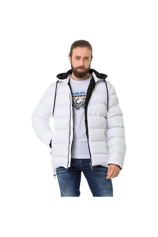 Cipo & Baxx Cm202 Erkek Şişme Mont Beyaz