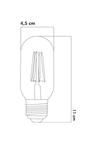 Rustik Led Ampul 6w 2500k E27 Gün Işığı 3'lü Erd-45