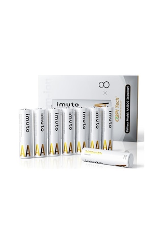 Imuto 3600mwh Aa Şarj Edilebilir Lityum Pil 8 Li Paket