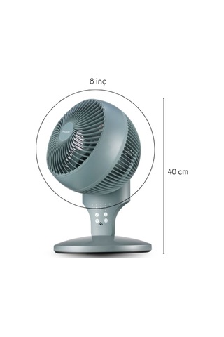 Woox 8'' 360 Derece Salınımlı Uzaktan Kumandalı Dokunmatik Ekran 40 Cm Zaman Ayarlı Masaüstü Vantilatör