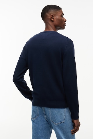 Tommy Hilfiger Tjm Slım Ess Lıght Sweater Ext Erkek Mavi Kazak - Dm0dm22853