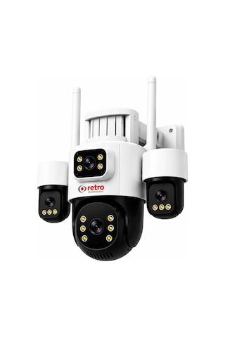 Retro X134 4+2 Mp 4 Lens Wi-fi Kamera - 3 Ptz Hareketli Güvenlik Kamerası