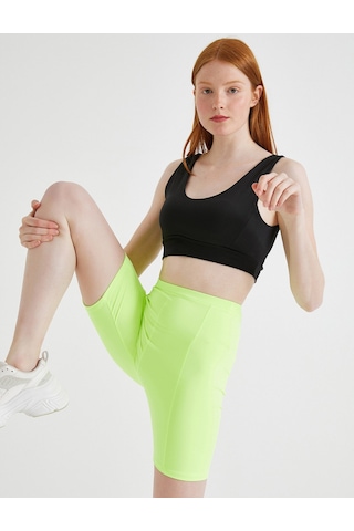 Koton Biker Tayt Neon Yeşili 1yak42151nk