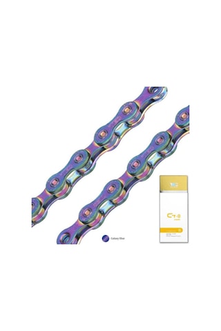 Bisiklet Zincir Kmc Tec-8 116 Lınks Galaxy Blue 7-8 Vites Uyumlu Çok Renkli