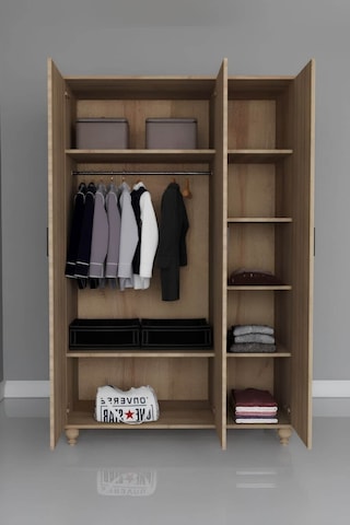 Alin Wood 3 Kapaklı Dolap %100 Mdf Rehau Kaplama Kapaklar