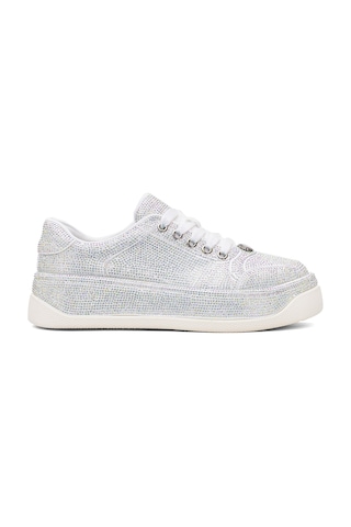 Guja 25y451-10 Kadın Taşlı Casual Ayakkabı Beyaz Beyaz
