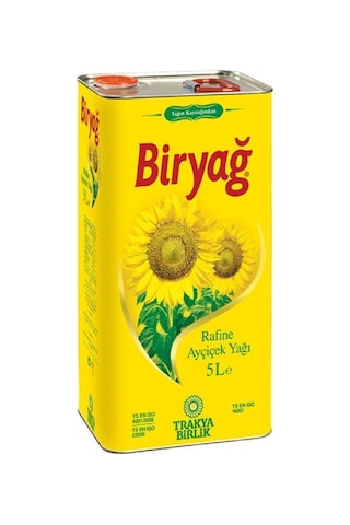 Biryağ Ayçiçek Yağı 5 Lt 4'lü Set