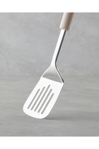 English Home Maisy Paslanmaz Çelik Izgara Spatula 34 Cm Krem Krem