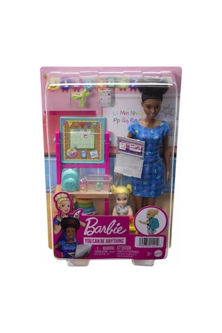 Barbie Ben Büyüyünce Oyun Setleri Öğretmen Siyah Saçlı Hcn20
