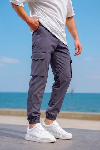 Kargo Cepli Paraşüt Kumaş Antrasit Renk Erkek Pantolon-1815 K.antrasit