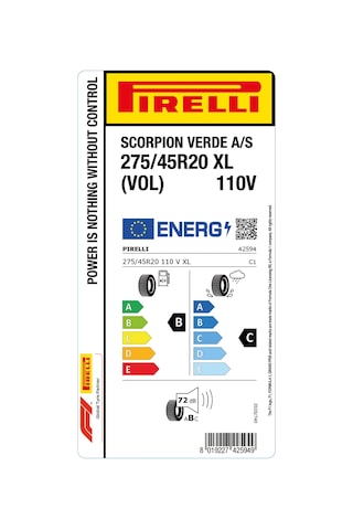 Pirelli 275/45R20 110V Xl Scorpıon Verde All Season Vol Dört Mevsim Lastigi 2026