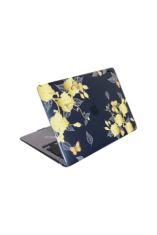 Huawei Kılıf Matebook D14 Kılıf 2019-2020-2021-2022 Yılı İle Uyumlu Kristal Kılıf Flower01nl Sarı