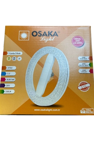 3 Adet Osaka 40w Sarı-günışığı-beyaz E27 Duylu Simit Ampul