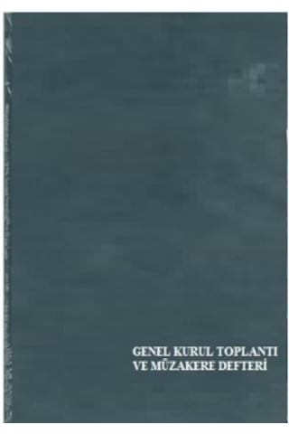 Genel Kurul Top. Ve Müz. Deft. 96 Yp Ciltli Özkan Koyu Lacivert