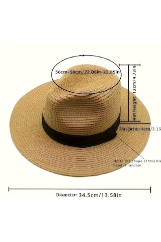 Klasik Unisex Panama Şapka