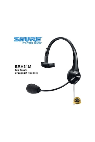 Shure Brh31M Tek Taraflı Broadcast Headset