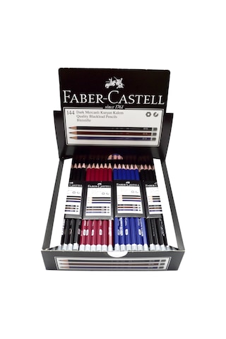 Faber-castell Dark Mercanlı Hb Kurşun Kalem 144 Adet Siyah