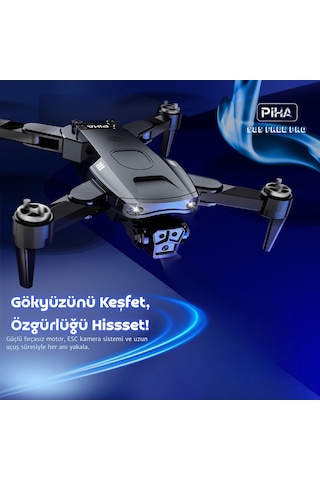 S85 Free Pro 2 Batarya, 40 Dakika Uçuş, 1080p Çift Esc Kamera, Fırçasız Motorlu Drone