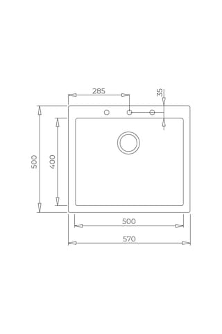 Teka Forsquare 50.40 Tg Tek Hazneli Tegranite+ Eviye - Siyah - 115230005