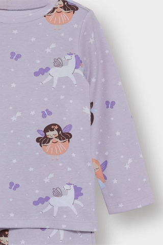 Defacto Kız Bebek Pijama Takımı Desenli Uzun Kollu Üst Uzun Alt F0636a525aupr305 Mor