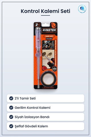 Elektrik Tesisat Malzemesi Kontrol Kalemi 2'li İzolasyon Bandı Ta
