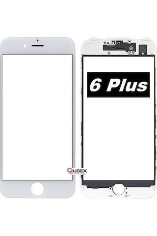 Apple Uyumlu iPhone 6 Plus Dokunmatik Çıtalı Okalı Ön Cam Lens  Kalite