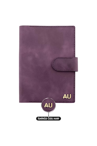 A5 Defter Ve Ajanda Kılıfı - %100 Rainbow Deri - Ko10001 - Mor Mor