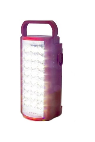 2606l Usb Şarj Çıkışlı Super 18 Led 80 Saat Akülü Şarjlı Işıldak Kırmızı