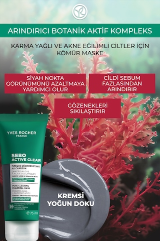 Siyah Nokta, Gözenek Görünümünü Azaltıcı Ve Arındırıcı Vegan Kömür Maske 75 Ml