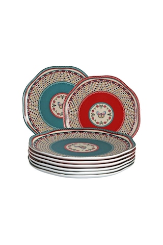 Liora Bone 27cm 6 Lı Tabak Seti Çok Renkli