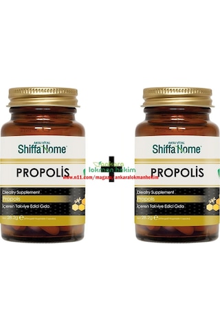 2 Adet Aksu Vital Shiffa Home Propolis 470 MG 60 Kapsül