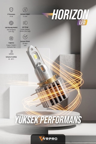 Vrpro Horizon H15 Turuncu Beyaz Led Far Ampülü 45w 22000lümen Vrpro Horizon H15 Turuncu Beyaz Led Far Ampülü 45w 22000lümen