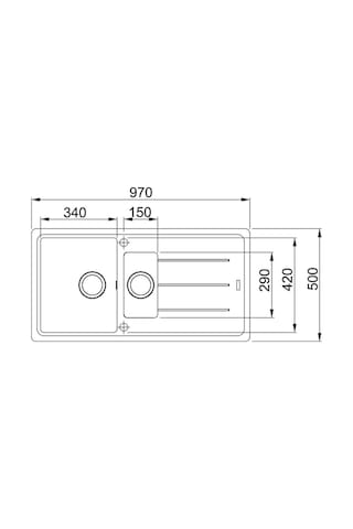 Franke Bfg 651 Bianco Granit Evye Beyaz